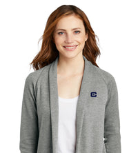 Load image into Gallery viewer, The Citadel C Ladies Interlock Cardigan - Medium Heather Grey
