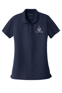 Load image into Gallery viewer, Class of 2023 Spike Ladies UV Micro-Mesh Polo- River Navy blue
