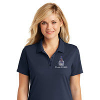 Load image into Gallery viewer, Class of 2023 Spike Ladies UV Micro-Mesh Polo- River Navy blue
