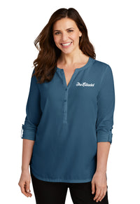 Load image into Gallery viewer, The Citadel Ladies Concept Henley Tunic-dusty Blue
