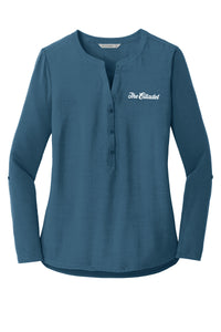 Load image into Gallery viewer, The Citadel Ladies Concept Henley Tunic-dusty Blue
