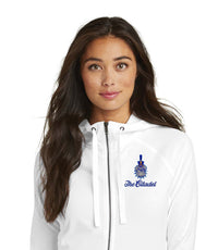 Load image into Gallery viewer, The Citadel Spike Ladies Sueded Cotton Blend Full-Zip Hoodie
