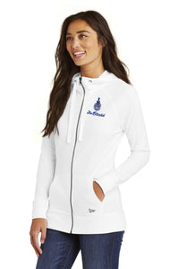 Load image into Gallery viewer, The Citadel Spike Ladies Sueded Cotton Blend Full-Zip Hoodie
