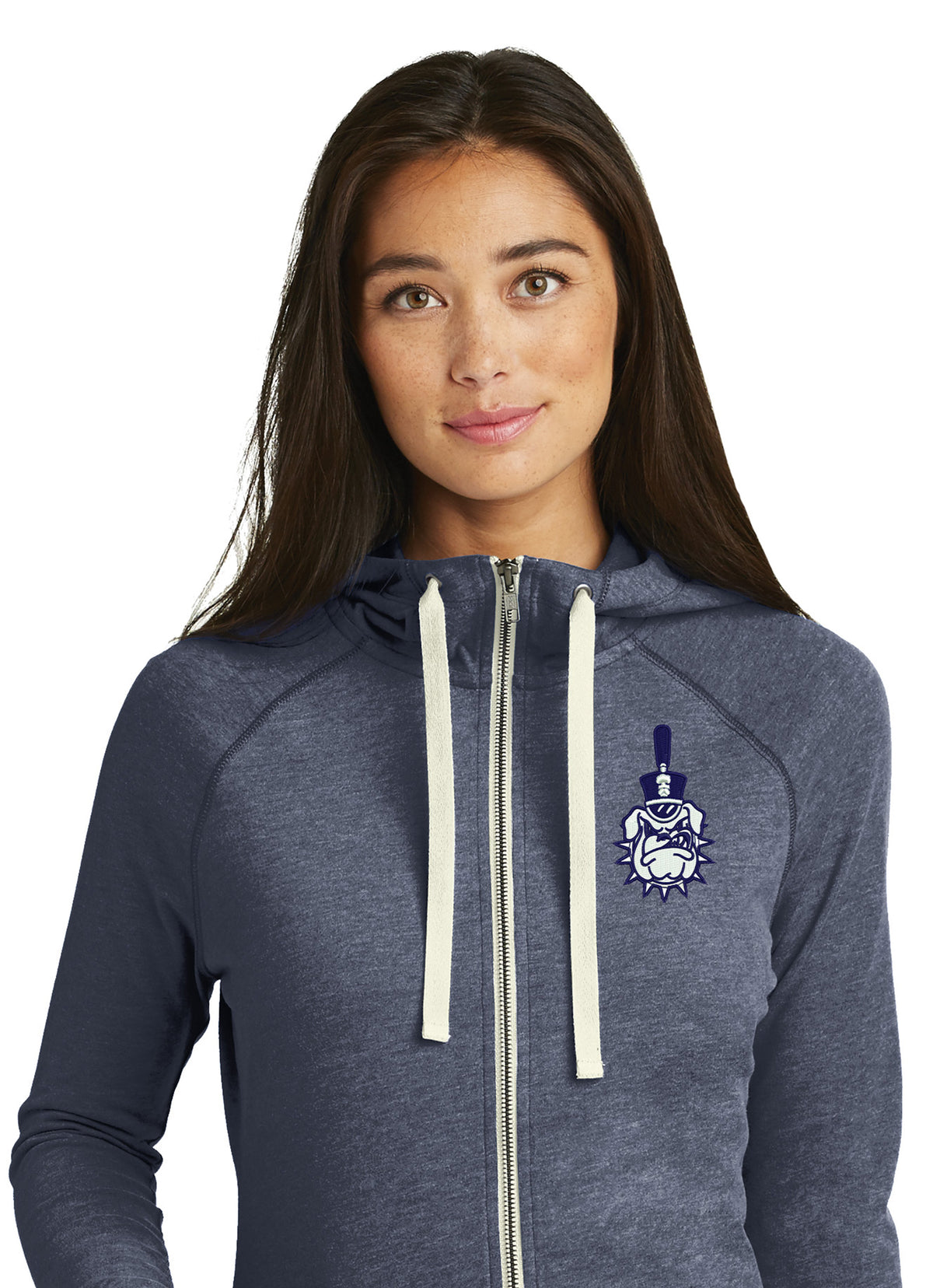 Spike Ladies Sueded Cotton Blend Full-Zip Hoodie