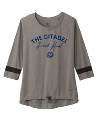 Load image into Gallery viewer, Proud Aunt New Era ® Ladies Tri-Blend 3/4-Sleeve Tee-Shadow Grey
