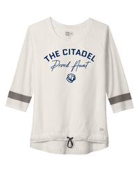 Load image into Gallery viewer, Proud Aunt New Era ® Ladies Tri-Blend 3/4-Sleeve Tee-Fan White
