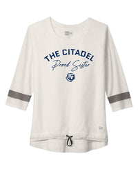 Load image into Gallery viewer, Proud Sister New Era ® Ladies Tri-Blend 3/4-Sleeve Tee- Fan White
