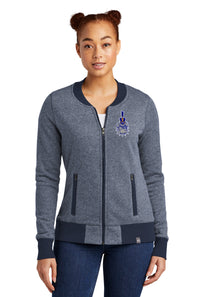 Load image into Gallery viewer, Spike Ladies French Terry Baseball Full-Zip-True Navy Twist-TrueNAvy
