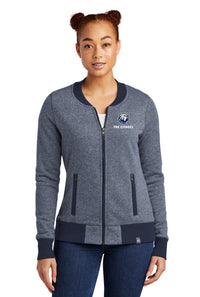 Load image into Gallery viewer, The Citadel Bulldog Ladies French Terry Baseball Full-Zip-True Navy Twist-True Navy
