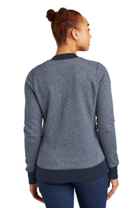 Load image into Gallery viewer, The Citadel C Ladies French Terry Baseball Full-Zip -  True Navy Twist/ True Navy
