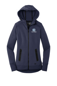 Load image into Gallery viewer, The Citadel New Era Ladies Venue Fleece Full-Zip Hoodie- front
