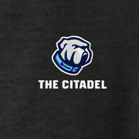Load image into Gallery viewer, The Citadel Bulldog Ladies Lightweight French Terry Bomber-Heather Black

