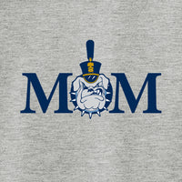 Load image into Gallery viewer, Mom &amp; Spike Ladies Long Sleeve Tri-Blend Wicking Scoop Neck Raglan Tee- True Royal Heather/ Light Grey Heather
