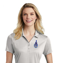 Load image into Gallery viewer, Spike Ladies Performance Polo- Silver
