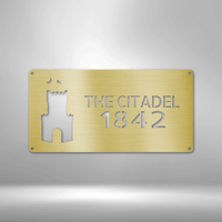Load image into Gallery viewer, The Citadel Logo Powder Coated Steel Wall art
