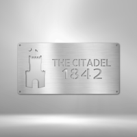 Load image into Gallery viewer, The Citadel Logo Powder Coated Steel Wall art
