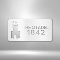 Load image into Gallery viewer, The Citadel Logo Powder Coated Steel Wall art
