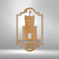 Load image into Gallery viewer, The Citadel Logo - Powder Coated Steel Wall Art
