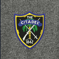Load image into Gallery viewer, The Citadel Shield French Terry Baseball Full-Zip-Black Twist-Black
