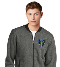 Load image into Gallery viewer, The Citadel Shield French Terry Baseball Full-Zip-Black Twist-Black
