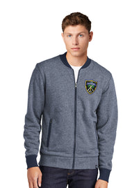 Load image into Gallery viewer, The Citadel Shield French Terry Baseball Full-Zip-TrueNavyTwist-TrueNavy

