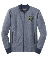 Load image into Gallery viewer, The Citadel Shield French Terry Baseball Full-Zip-TrueNavyTwist-TrueNavy

