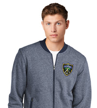 Load image into Gallery viewer, The Citadel Shield French Terry Baseball Full-Zip-TrueNavyTwist-TrueNavy
