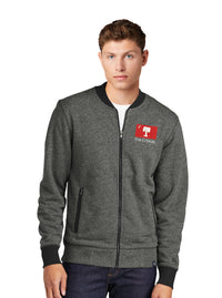 Load image into Gallery viewer, Big Red Palmetto Flag French Terry Baseball Full-Zip-Black Twist-Black
