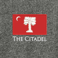 Load image into Gallery viewer, Big Red Palmetto Flag French Terry Baseball Full-Zip-Black Twist-Black
