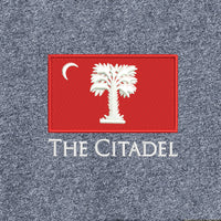 Load image into Gallery viewer, Big Red Palmetto Flag French Terry Baseball Full-Zip-True Navy Twist-True Navy
