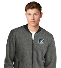 Load image into Gallery viewer, The Citadel C French Terry Baseball Full-Zip_Black Twist-Black
