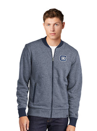 Load image into Gallery viewer, The Citadel C French Terry Baseball Full-Zip_True NavyTwist-TrueNavy
