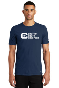 Load image into Gallery viewer, Honor Duty Respect Nike Dri-FIT Cotton/Poly Tee-College Navy
