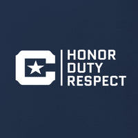 Load image into Gallery viewer, Honor Duty Respect Nike Dri-FIT Cotton/Poly Tee-College Navy
