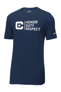 Load image into Gallery viewer, Honor Duty Respect Nike Dri-FIT Cotton/Poly Tee-College Navy
