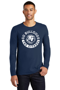 Load image into Gallery viewer, Go Bulldog The Citadel Nike Core Cotton Tee-Navy
