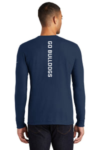 Load image into Gallery viewer, Go Bulldog The Citadel Nike Core Cotton Tee-Navy
