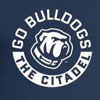 Load image into Gallery viewer, Go Bulldog The Citadel Nike Core Cotton Tee-Navy
