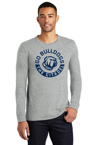 Load image into Gallery viewer, Go Bulldog The Citadel Nike Core Cotton Long Sleeve Tee-Grey Heather
