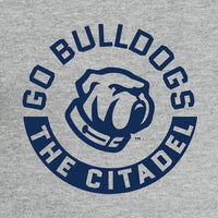 Load image into Gallery viewer, Go Bulldog The Citadel Nike Core Cotton Long Sleeve Tee-Grey Heather
