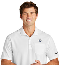 Load image into Gallery viewer, The Citadel Bulldog Nike Dri-FIT Micro Pique 2.0 Pocket Polo-White
