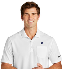 Load image into Gallery viewer, The Citadel C Nike Dri-FIT Micro Pique 2.0 Pocket Polo-White
