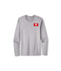 Load image into Gallery viewer, Big Red Cotton Long Sleeve Tee- Heather Gray
