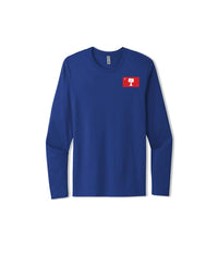 Load image into Gallery viewer, Big Red Cotton Long Sleeve Tee- Royal
