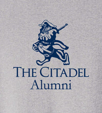 Load image into Gallery viewer, The Marching Bulldog Alumni Cotton Long Sleeve Tee-Heather Grey
