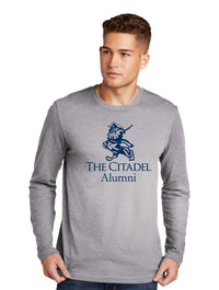 Load image into Gallery viewer, The Marching Bulldog Alumni Cotton Long Sleeve Tee-Heather Grey
