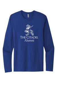 Load image into Gallery viewer, The Marching Bulldog Alumni Cotton Long Sleeve Tee-Royal
