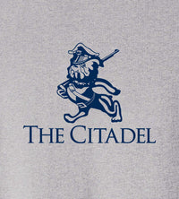 Load image into Gallery viewer, The Marching Bulldog Cotton Long Sleeve Tee- Heather Grey
