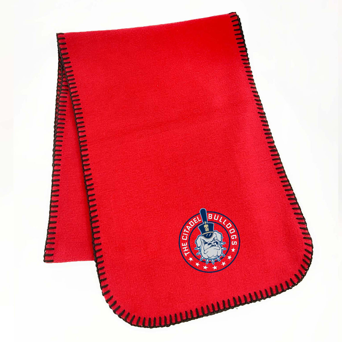 The Citadel, Spike and Stars, Fleece Embroidered Scarf