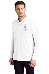 Load image into Gallery viewer, The Citadel Alumni Spike OGIO Men&#39;s Long Sleeves Embroidery Polo-White
